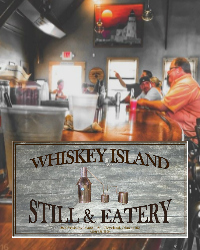 Whiskey Island Still & Eatery bar